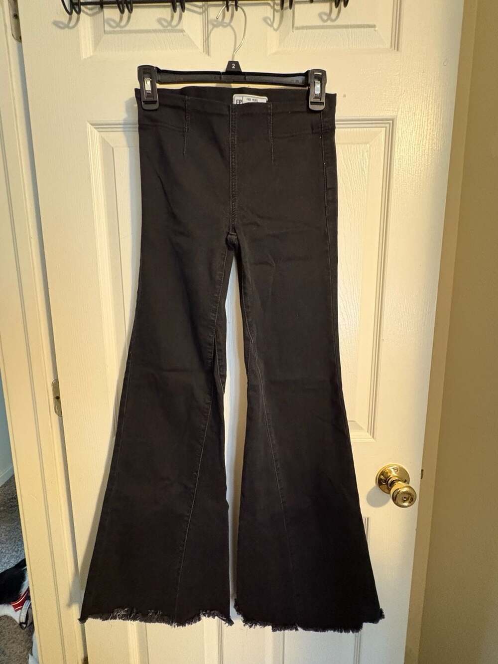 Free People Jayde Flare Leg Jeans in Black